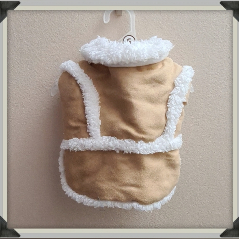 Cotton lined winter coat for small pet